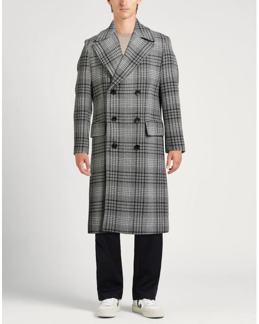 Boss Gray Coat Wool, Polyester, Polyamide, Textile Fibers for men