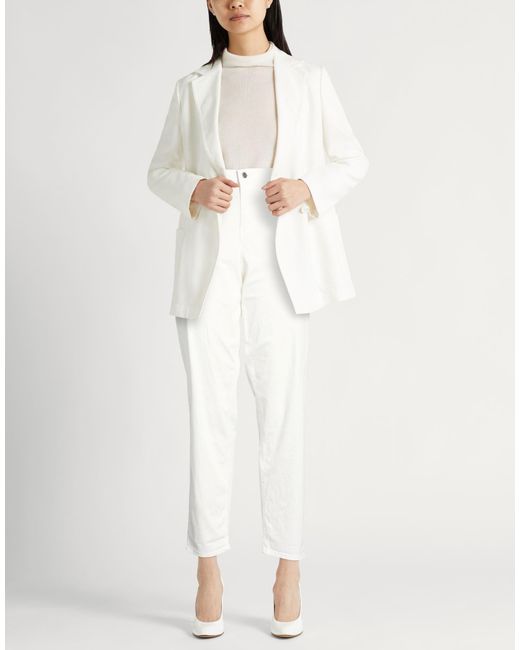 Emporio Armani White Jeans Cotton, Viscose, Elastane