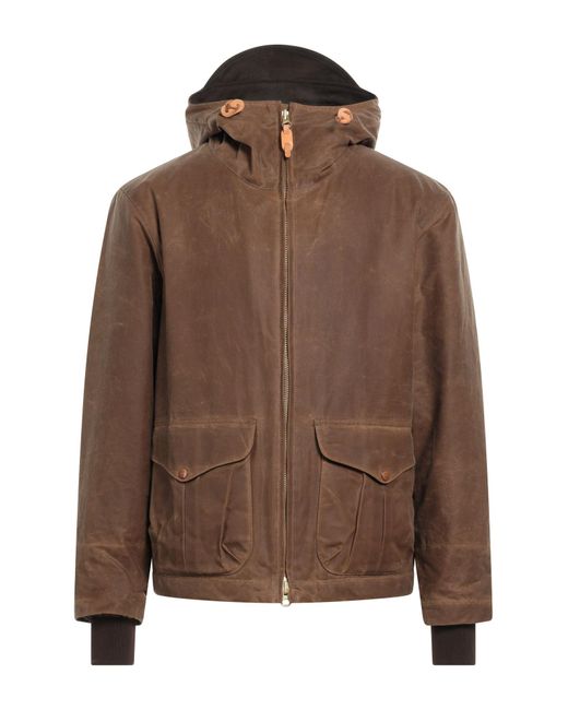 Manifattura Ceccarelli Brown Jacket Cotton for men