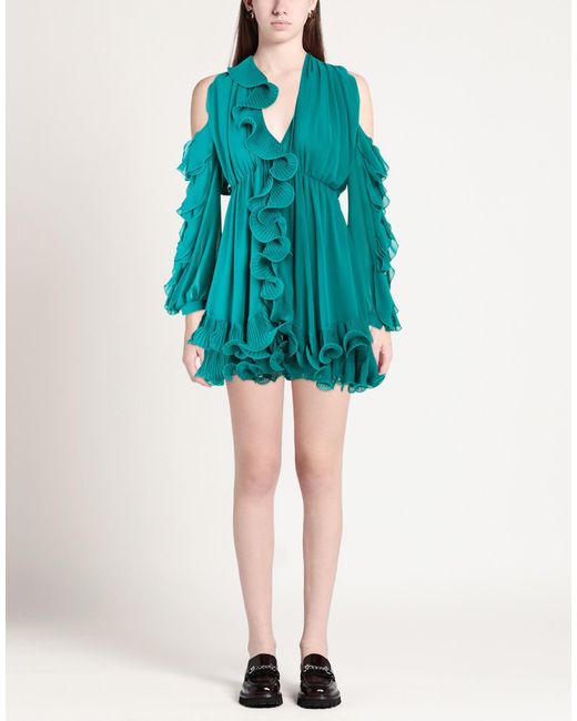 Babylon Blue Mini Dress Polyester