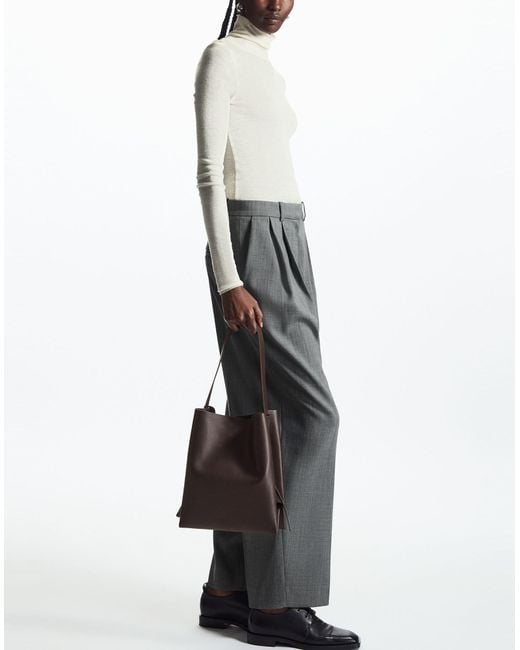 COS Shoulder Bag in Brown | Lyst