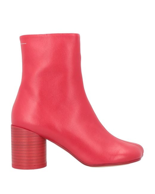 MM6 by Maison Margiela Pink Ankle Boots