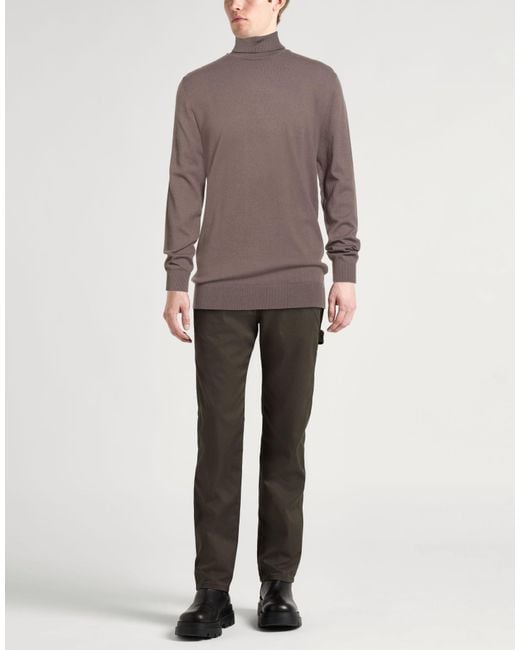 Barbati Brown Turtleneck Wool, Cotton, Viscose, Polyamide, Cashmere for men