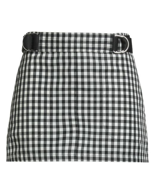Plan C Black Mini Skirt Polyester