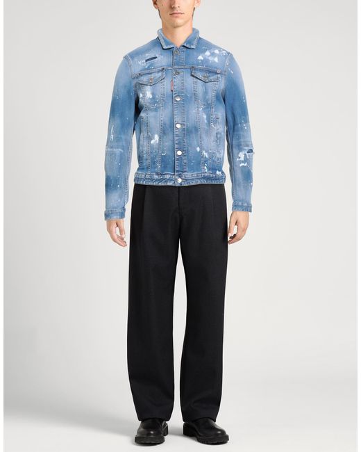 DSquared² Blue Denim Outerwear for men