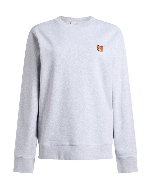 Maison Kitsuné White Sweatshirt Cotton for men