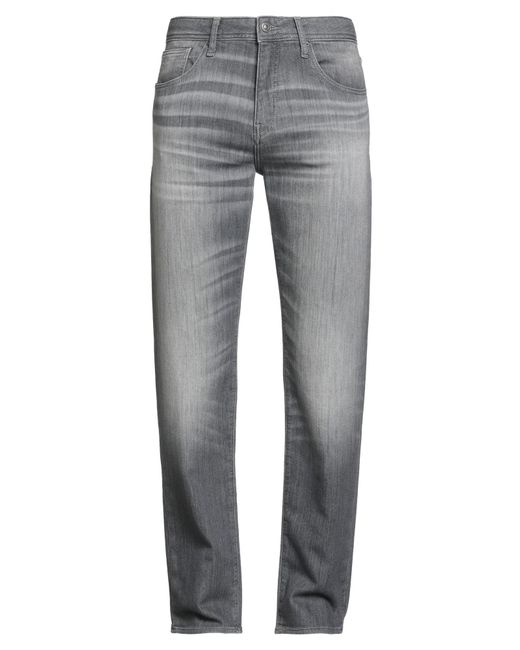ARMANI EXCHANGE Gray Jeans Cotton, Polyester, Elastane for men