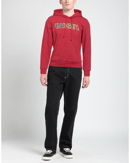 DIESEL Red Sweatshirt for men