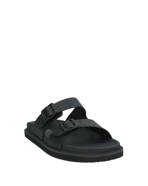 Hogan Black Sandals Leather for men
