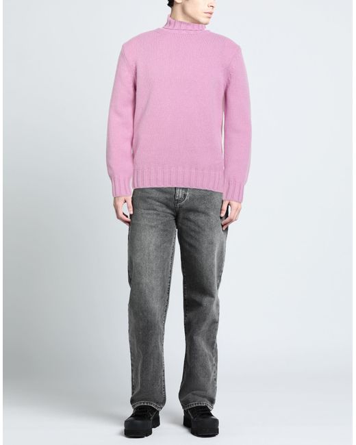 FILIPPO DE LAURENTIIS Rollkragenpullover in Pink für Herren