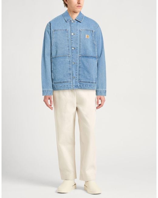 Carhartt Blue Denim Outerwear Organic Cotton for men