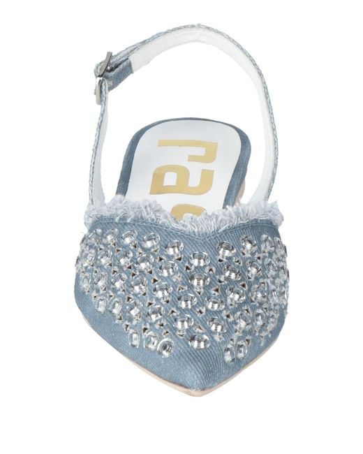 Ras Blue Ballet Flats