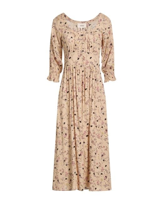 Ba&sh Natural Blush Midi Dress Viscose