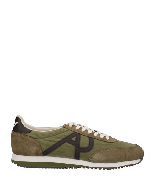 Armani Jeans Trainers in Green for Men | Lyst