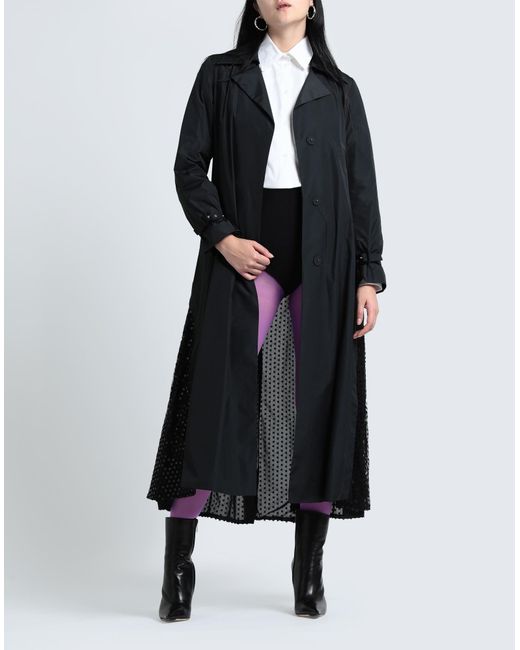 Herno Black Overcoat & Trench Coat