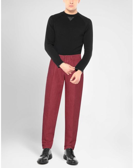 The Gigi Red Garnet Pants Hemp, Cotton for men