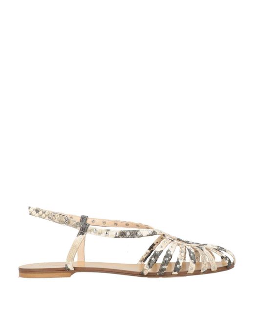 Anna F. Natural Ballet Flats Leather