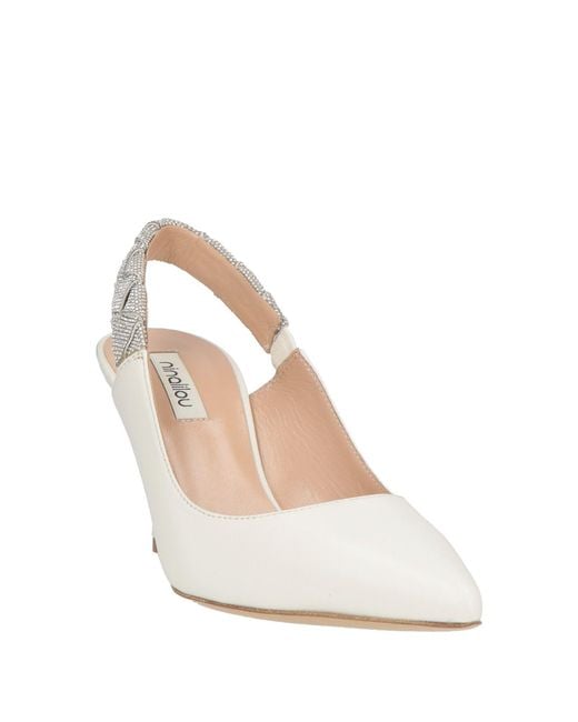 Ninalilou White Ivory Pumps Leather