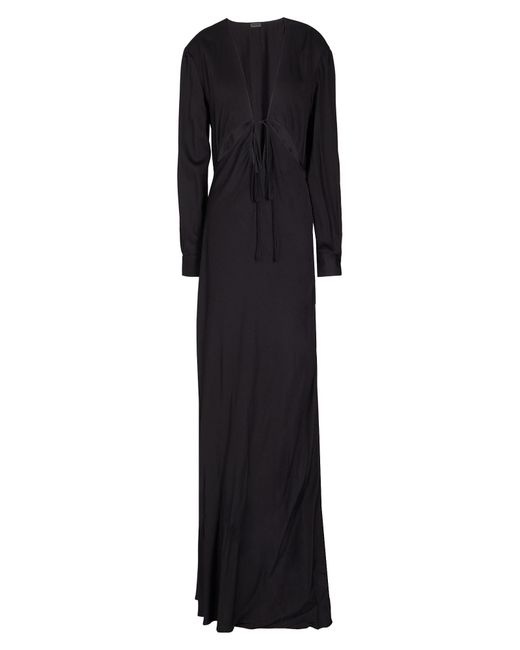 8 by YOOX Black Long Dress