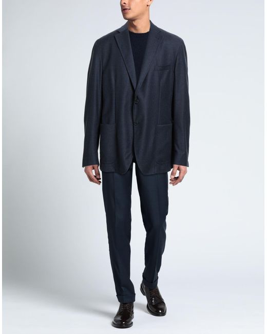 IDEA ITALIAN DESIGN ELEMENTS OF APPAREL Blue Blazer Virgin Wool for men