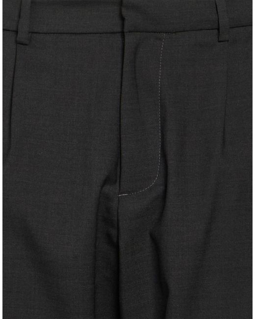 Cruna Black Pants Wool, Polyester, Elastane for men
