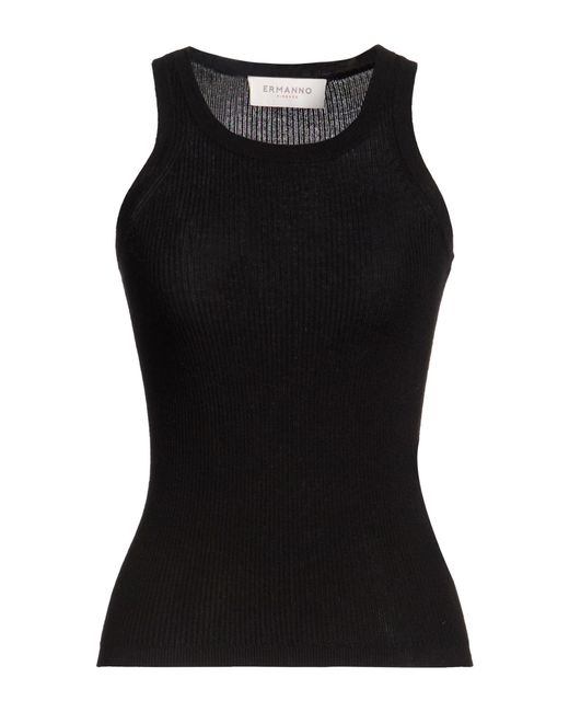 ERMANNO FIRENZE Black Tank Tops