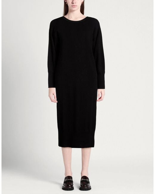 Not Shy Black Midi Dresses
