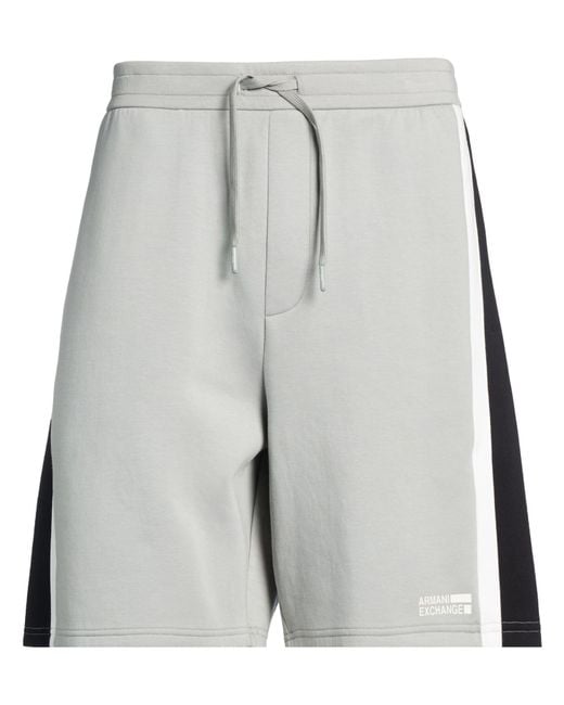 ARMANI EXCHANGE Gray Shorts & Bermuda Shorts for men