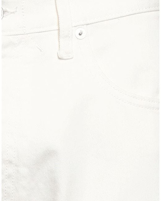 CYCLE White Ivory Jeans Cotton, Elastane for men