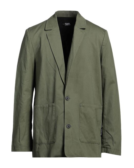 Karl Lagerfeld Green Blazer for men