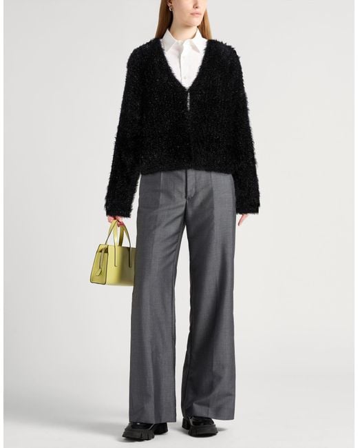8pm Black Cardigan Polyamide, Acrylic, Viscose, Wool