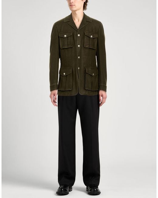 L.b.m. 1911 Green Jacket Virgin Wool, Nylon for men