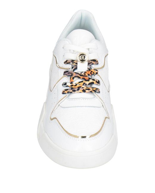 Just Cavalli White Sneakers Textile Fibers