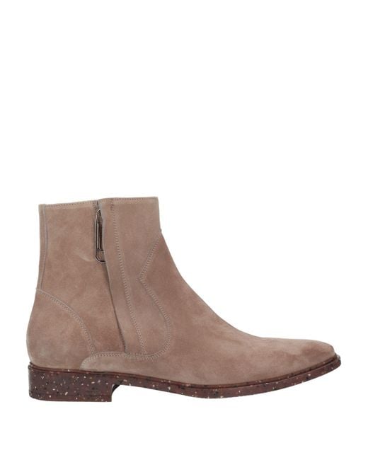 Off-White c/o Virgil Abloh Brown Taupe Ankle Boots Soft Leather for men