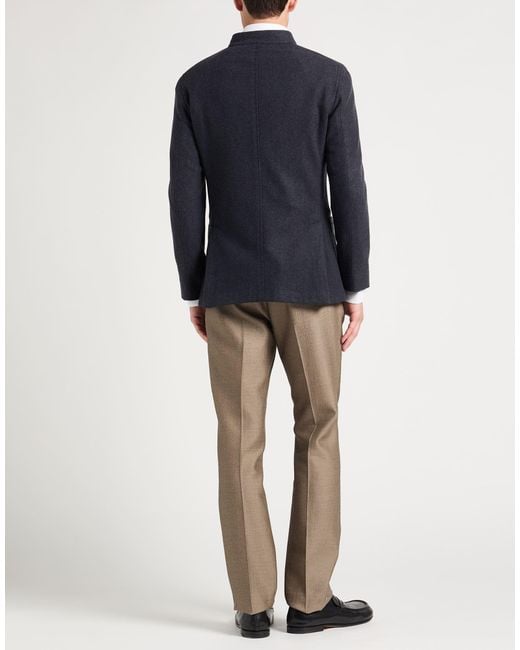 Boglioli Blue Blazer Wool for men