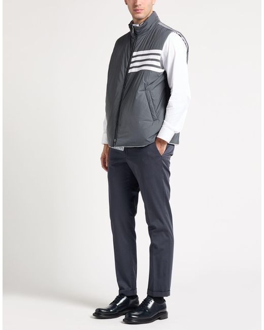 Thom Browne Gray Vest Polyester for men