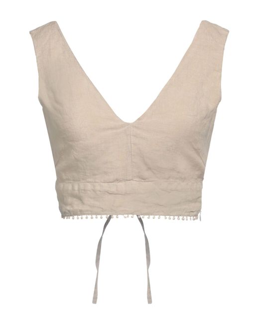 120% Lino White Top