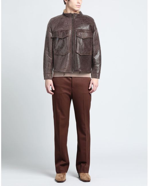 B-used Brown Shearling & Teddy for men