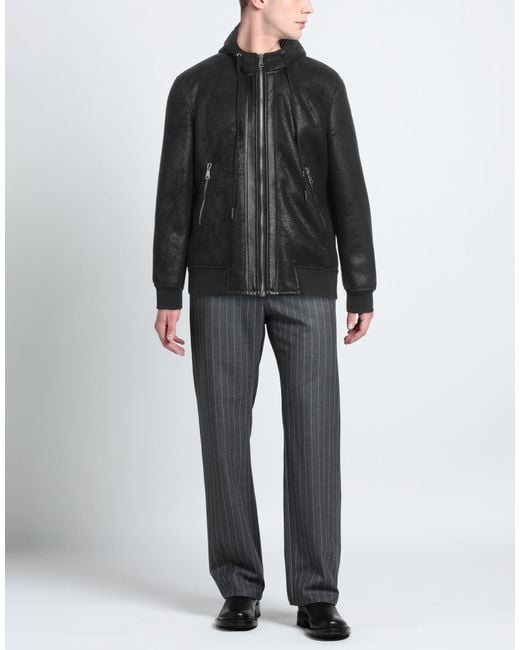 Yes London Black Jacket Polyester, Polyurethane, Viscose, Elastane for men
