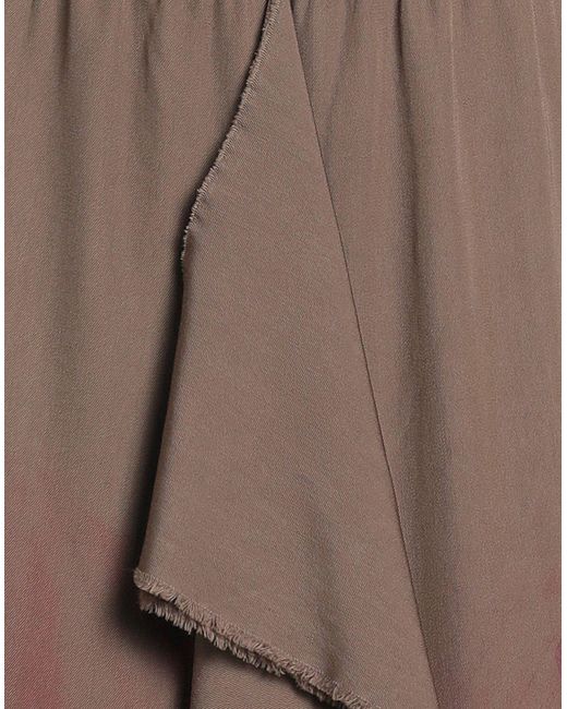 Uma Wang Purple Taupe Maxi Skirt Virgin Wool, Cotton
