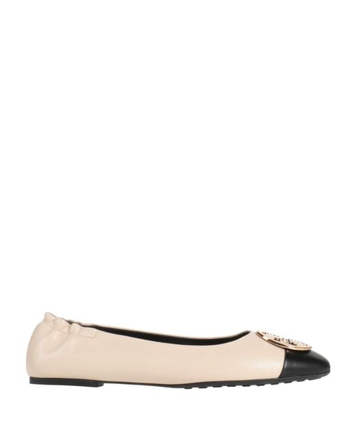 Tory Burch Natural Ballet Flats