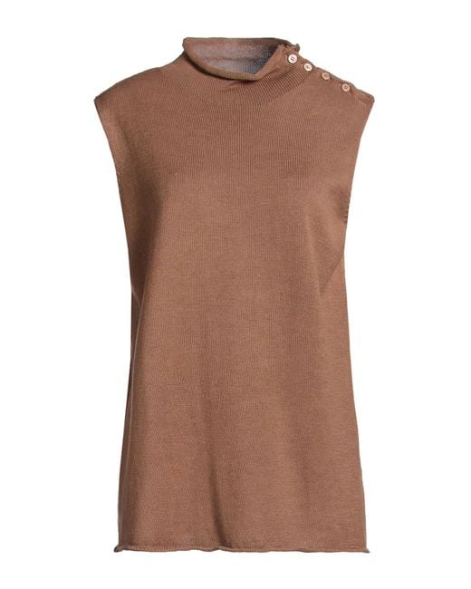 Weekend by Maxmara Brown Turtleneck Cotton
