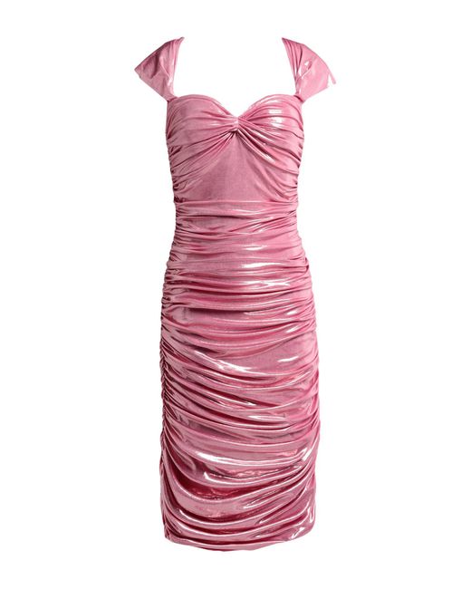 Norma Kamali Pink Midi Dress