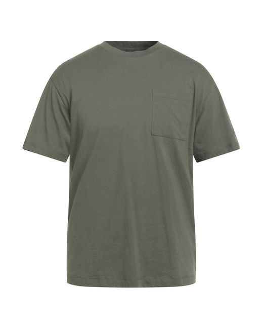 Paul & Shark Green Military T-Shirt Cotton for men