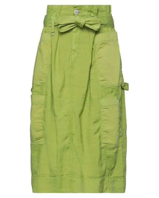 High Green Midi Skirt