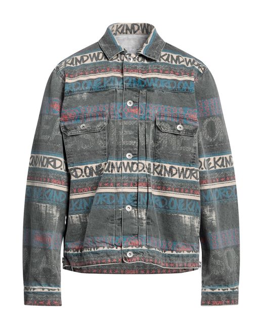 Sacai Gray Denim Outerwear for men