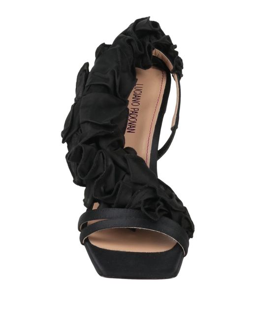 Luciano Padovan Black Sandals