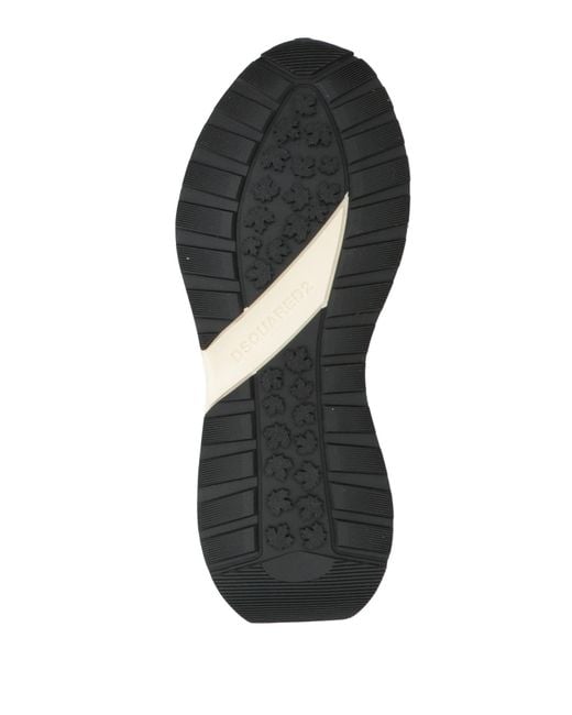 DSquared² White Sneakers Leather, Textile Fibers for men