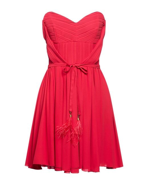 Liu Jo Red Mini Dress Polyester