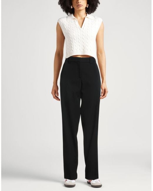 Rabanne Black Pants Virgin Wool